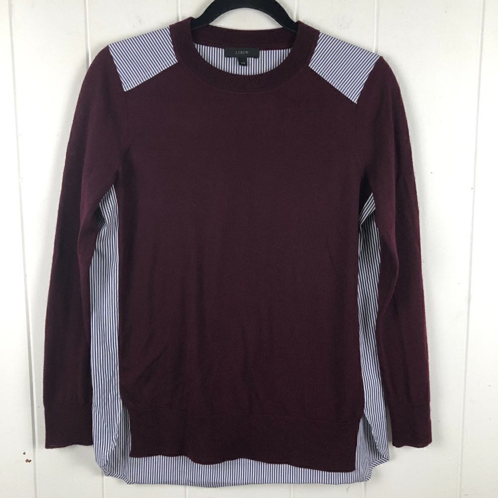 J. Crew Womens Sweater Shirt Merino Wool XX-Small